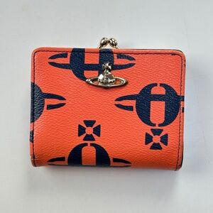 Orange and Navy Vivienne Westwood Wallet